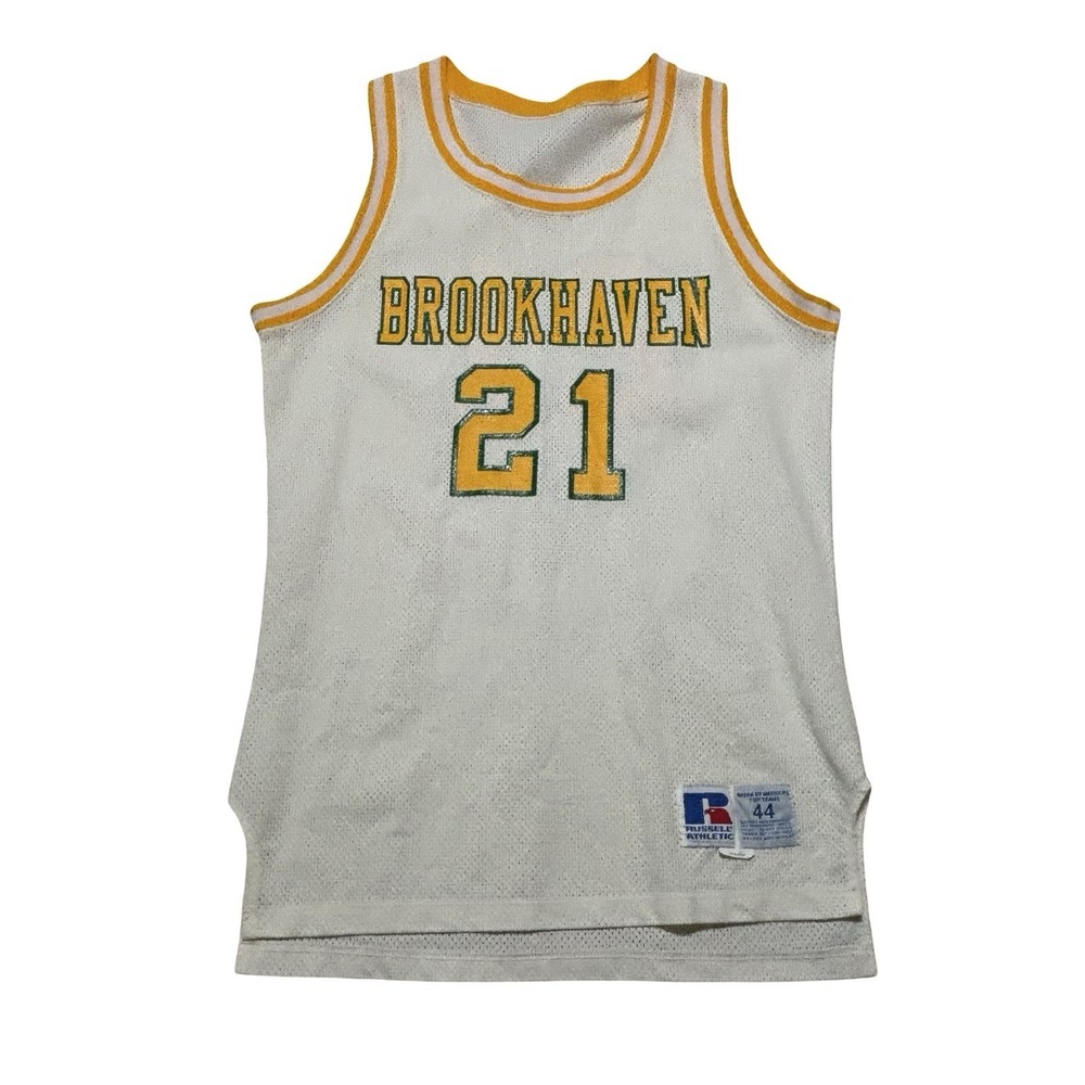 Vintage Russell Athletic Brookhaven College Basketball Jersey‎ Size 44 - 22 x 34